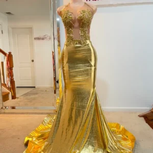 Sweetheart Deep V-Neck Off-Shoulder Straps Beaded Prom Dress-Custom Made in Maryland