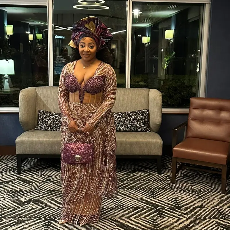 African Asoebi Beaded Corset Dress-Custom made Asoebi in Maryland USA